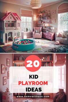 Design a playroom that's both fun and functional! Discover 20 kid playroom ideas, from building zones to game rooms, and find inspiration to create a space that promotes learning and play. #20KidPlayroomIdeas #KidsPlayroom #FunctionalPlayroom Kid Playroom Ideas, Kids Hangout Room, Hangout Room Ideas, Teen Hangout Room, Play Grounds, Kid Playroom, Kids Playrooms, Game Room Ideas, Teen Hangout