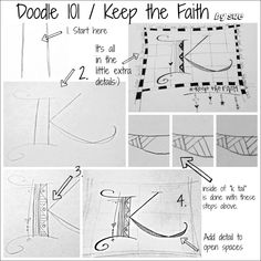 step by step instructions on how to make a doodle