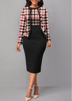 Working Dress For Women, Working Dresses, Dress And Cardigan, Modest Dresses Fashion, Latest Dress For Women, Corporate Dress, Pink Two Piece, Church Dress, Business Suits