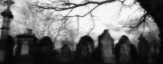 an old cemetery with many headstones and trees