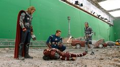 the avengers are getting ready to play in the movie