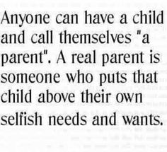 an article with the words anyone can have a child and call themselvess a parent