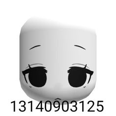 a white square with black eyes and eyelashes on it's face is shown in this image