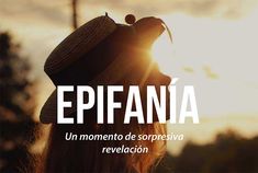 a woman wearing a hat with the words epifana in spanish above her head