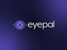 the logo for eyepaal is shown on a purple background