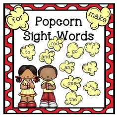 popcorn sight words for the classroom