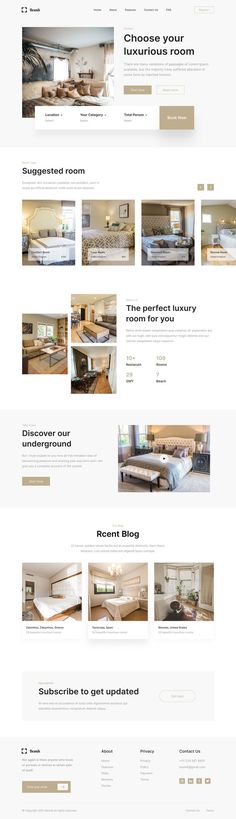 the homepage is clean and ready to be used as a web page for furniture stores