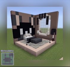 an image of a living room in minecraft