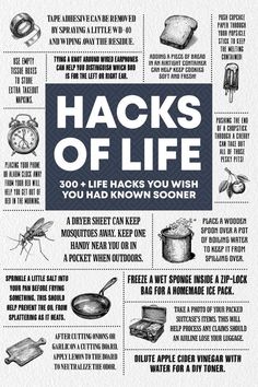 "In a world filled with endless demands and constant challenges, Life Hacks is your indispensable companion on the journey to making life easier, more efficient, and a whole lot more enjoyable. A curated treasure trove of ingenious life hacks that cover everything from everyday tasks to complex challenges. Inside, you'll discover clever shortcuts for time management, organization, cooking, and even personal growth. From budget-friendly solutions to unexpected uses for common household items, Life Hacks provides a wealth of knowledge to help you navigate life's hurdles with finesse. Embrace--or gift-- the art of smarter living!" Fortifying Your Home, How To Live Cheap, Useful Life Hacks Mind Blown Helpful Hints, Married Life Organization, Life Binder Printables, Management Organization, Life Hacks Cleaning, Hacking Websites, Hack My Life