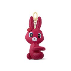 LOUIS VUITTON® - Animogram Bag Charm - Pink Lv Purse Charms, Louis Vuitton Bag Charms, Louis Vuitton Bag Charm, Louis Vuitton Keychain, Louis Vuitton Gifts, Rabbit Crafts, Dream Bags, Kitchen Things, Key Holders