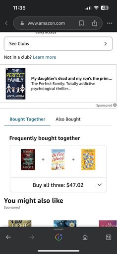 the amazon kindle app is open and showing different books on it's screen