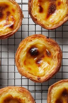 several baked goods on a cooling rack ready to be eaten