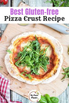 the best gluten - free pizza crust recipe is made with fresh herbs and cheese