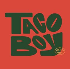 the tago boy logo on a red background