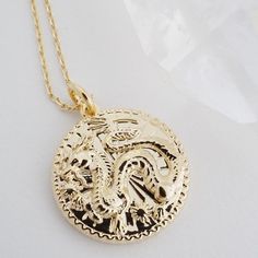 Chinese Zodiac Coin Necklace by HONEYCAT Jewelry Chinese Horoscope, Zodiac Collection, Lunar Calendar, Detailed Jewelry, Pet Signs, Birth Year, Jewelry Card, Chinese Zodiac, Delicate Jewelry