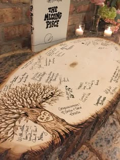 Wedding Guest Book Ideas - We'll save you hours of searching. Just click to visit and get what you need TODAY! Guest Signing Ideas For Wedding, Forest Wedding Guest Book, Bridal Shower Guest Book Ideas, Rustic Wedding Dresses Country, Rustic Theme Wedding, Wood Guest Book Wedding, Forest Theme Wedding, Wood Guest Book, Viking Wedding