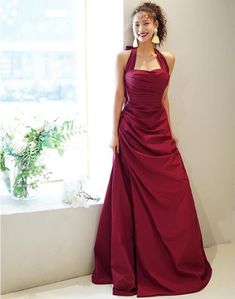 #ad Find ideas�and inspiration for Gorgeous Off Shoulder Halterneck Pleated split Evening Dresses Party Prom Gown, Party Clothing Prom Dresses Autumn Colours, Red Classy Prom Dresses, Homecoming Dresses Red Long, 1950 Prom Dress, Prom Dresses For Big Chest, Kashish Core, Prom Dresses For 8th Grade, Farewell Party Dress Ideas, Old Hollywood Prom Dress