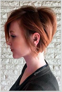 74 Ways to Rock a Stacked Bob Haircut for Women of All Ages Short Red Hair, Pixie Bob Haircut, Short Hair Lengths, Short Layered Haircuts, Short Bob Haircuts, Penteado Cabelo Curto, Short Haircut