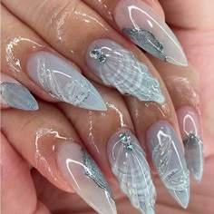 Super Cute And Stylish Ships In 5-10 Business Days Seashell Nails, Seashell Design, Dance Festival, Mermaid Nails, Nail Art Sticker, Her Nails, Jelly Nails, Nail Swag, Party Dance