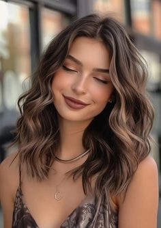 Balayage 2024 Trends, Dimensional Brunette Highlights, Dimensional Brown Hair, Highlights For Long Hair, Dimensional Brown, Long Hair For Women, Shades Of Brown Hair, Dimensional Hair, Long Hair Highlights