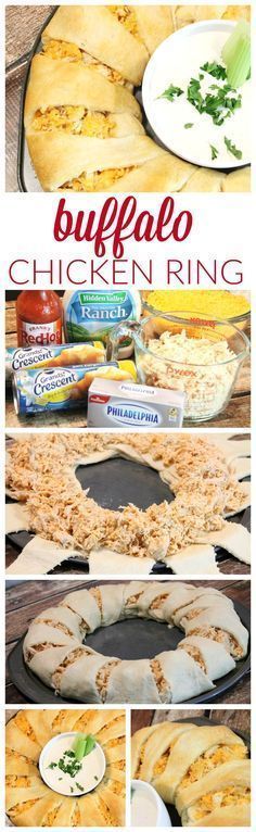 buffalo chicken ring is an easy and delicious appetizer