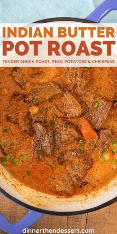 Indian Beef Recipes, Chuck Roast Recipes, Dinner Beef, Dinner Then Dessert, Pot Roast Recipe, Roast Recipe, India Food