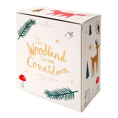 the woodland christmas countdown box is open