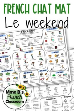 the french chat mat for kids to learn how to use it in their homeschool