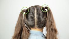 Space Buns How To, Outer Space Hairstyles, How To Make Space Buns With Long Hair, Space Buns For Thinner Hair, How To Do Mini Space Buns, How To Space Buns Long Hair, Diy Space Buns, Space Buns With Long Hair