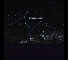 the sky is filled with stars, and there are two different types of constellations