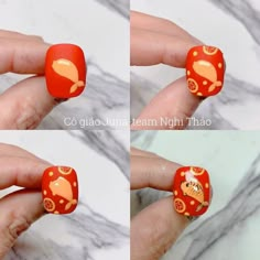 Chinese New Year Nails 2023, Nail New Year, Chinese Nail Art, Lunar New Year Nails, Nail Tet, Chinese New Year Nail, Blossom Nails, Nail Model