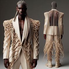 Men’s Couture, Male Haute Couture, Mens Fantasy Fashion, Runway Fashion Men, Avant Garde Fashion Male, Transformable Fashion, Avant Garde Streetwear, Mode Queer, Deconstruction Fashion