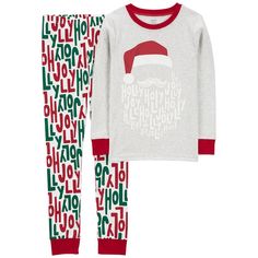 Your little one will sleep in comfort during the holidays in this boys' Carter's two piece Holly Jolly Santa pajama top & pajama pants set. Click on this KIDS APPAREL & SHOES GUIDE to find the perfect fit and more! Your little one will sleep in comfort during the holidays in this boys' Carter's two piece Holly Jolly Santa pajama top & pajama pants set. Click on this KIDS APPAREL & SHOES GUIDE to find the perfect fit and more! FEATURES 2-piece set includes pajama top and pajama pants Top: long sl Carters Size Chart, Shoes Guide, Santa Pajamas, Jolly Santa, Pajama Top, Holly Jolly, Boy's Clothing, Cool Kids, Little One