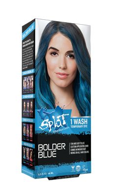 Bold, expressive blue hair color without the commitment. Turn up the volume on any hair look with this easy to apply Bolder Blue temporary hair dye. Comb applicator allows for precision application and quick dry formula reduces mess.  


Features / Benefits 

Easy comb applicator
Quick-dry formula
Shampoos out with warm water
Cruelty-free, vegan, gluten-free, ammonia & parabens free, non-GMO


1 fl. oz / 44 mL Temporary Blue Hair Dye, Best Temporary Hair Color, Dark Chocolate Hair Color, Bronze Hair Color, Teal Hair Color, Keep Them Guessing, Temporary Hair Color Spray, Light Red Hair, Easy Hair Color