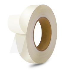 a roll of white tape on a white background