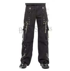 Goth Jeans, Slim Fit Pants, Character Outfits, Goth Fashion, Punk Rock, Workout Pants, Parachute Pants, Black Jeans