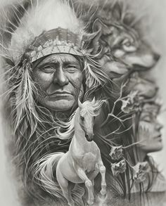 Native American Tattoos, Native Tattoos, Native American Wisdom, Native American Paintings