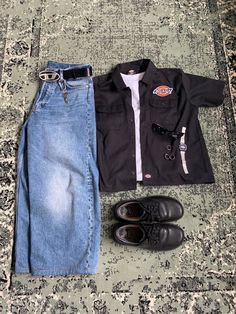 Presentable Outfits Casual, Dickies Fashion, Masc Summer Outfits, Dickies Work Shirt, Rockstar Fashion, Versatile Clothing, Summer Outfits 2024