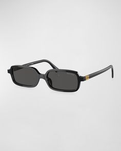 Mui Mui Sunglasses, Eye Accessories, Miu Miu Logo, Mui Mui, Miu Miu Sunglasses, Miuccia Prada, Rectangle Sunglasses, Nose Bridge, Miu Miu