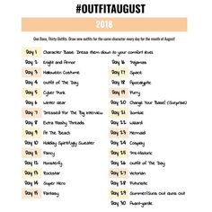 a list of things to do in the month of august