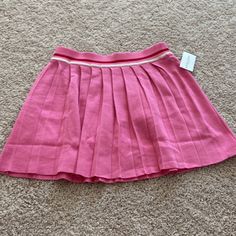 Nwt In Size S. Knit, Pleated Flare Skirt. In Perfect New Condition. Really Cute Pink Color, Totally Pretty Look. 55% Acrylic 45% Cotton. Soft Ribbed Pleated Knit Mini Skirt- Size S. Unlined. Striped Ribbed Waistband. Length 15.5”. Waistband 13.25”. No Trades Casual Knit Skirt For Spring, Fitted Knit Skirt For Spring, Casual Spring Knit Skirt, Fitted Knit Mini Skirt For Spring, Pink Pleated Flared Skort, Pink Flared Pleated Skirt, Knit Mini Skirt For Spring, Pink Flared Lined Mini Skirt, Spring Fitted Knit Mini Skirt