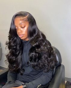 Our 5x5 closure wig is featured in our premium wig collection. This wig comes with a 5x5 lace closure and can be upgraded to HD lace for only $15 more! Our HD lace is thin and undetectable in addition to our premium high quality hair. The wig is very full (180% density). Beachwave Curls Black Women, Prom Hairstyles Sew In, Side Part Buss Down With Curls, Back To School Hairstyles Wigs, Curl Wigs For Black Women, Wig Hairstyles Ideas Black Women Curly, 34 Inch Wig, Lace Front Wigs For Black Women, Frontal Sew In