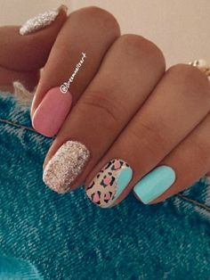 Nails Art Designs Summer, Summer Nails Art Designs, 2023 Spring Nails, Summer Nail Art Designs, Western Nails, Nails Art Designs, Summer Gel Nails, Sassy Nails, Summer Nail Art