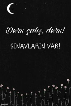 a black background with white flowers and the words, ders calis, ders snavallarn var