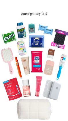 Pink Skincare, Middle School Survival, Preppy School Supplies, Backpack Ideas, Makeup Tiktok