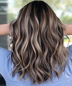 Brown Hair with Highlights and Lowlights Highlights Brown Hair Balayage, Balayage Hair Ideas, Brown Hair With Lowlights, Brown Hair With Highlights And Lowlights, Wavy Brown Hair, 2023 Hair, Brunette Hair With Highlights, Curls Hairstyles