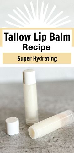 Diy Tallow, Tallow Lip Balm, Recipe With Honey, Homemade Lip Balm Recipe, Lip Balm Recipe, Balm Recipe, Lotion Recipe, Lip Balm Recipes