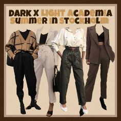 Mode Ulzzang, Dark Academia Clothes, Academia Clothes, Academia Style, Dark And Light