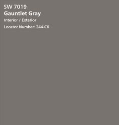 the gray paint color is shown in this image