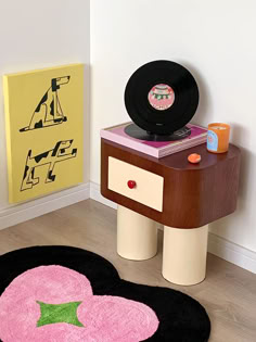 ✨ Bring charm and personality to your space with our unique Modern Red Dot Wood Nightstand! Perfect for vinyl lovers or anyone who appreciates bold design. 💖 Add a pop of creativity to your home with functional art! 🛋️ 
#HomeDecor #ModernDesign #UniqueFurniture #NightstandGoals Cool Bedside Tables, Fun Furniture, Bedroom Stuff, Night Night, Wood Nightstand, Functional Art, Red Dots, Decor Shop, Front Room